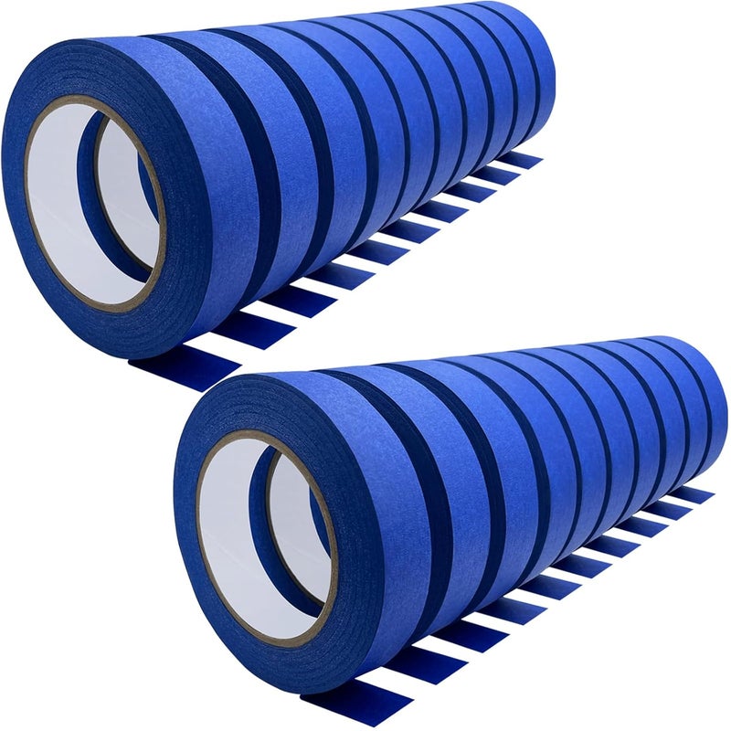 SmaringWing Blue Painters Tape, 20 Rolls Premium Masking Master Tape Painter Tape, Craft Adhesive Paint tape for Walls Painting, DIY Crafts Arts, Scrapbooking, Decoration, 1202yds=20*0.94in*60.1yds, Easy Removal - Image 1
